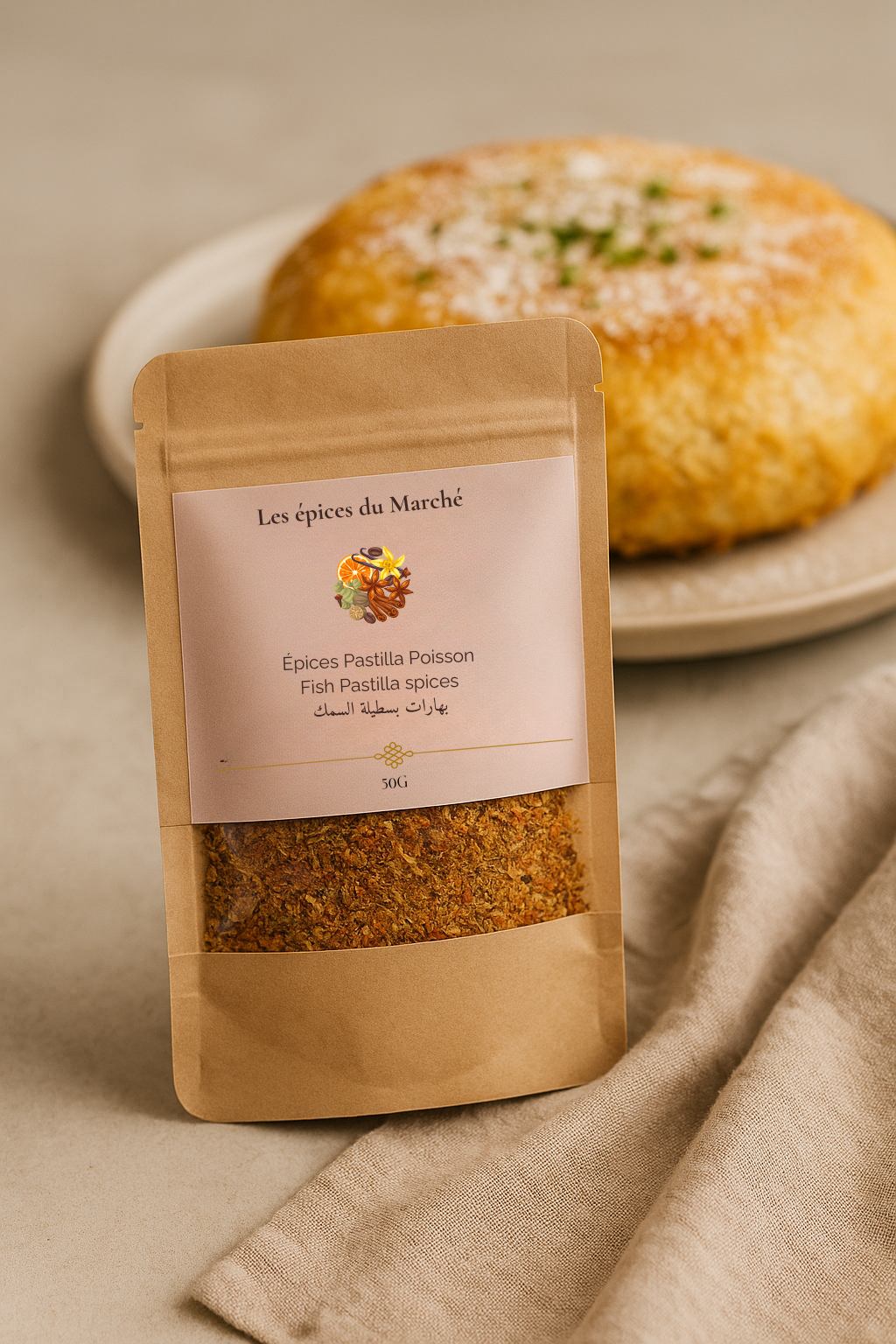 Épices Pastilla Poisson – Mélange Traditionnel Marocain Raffiné